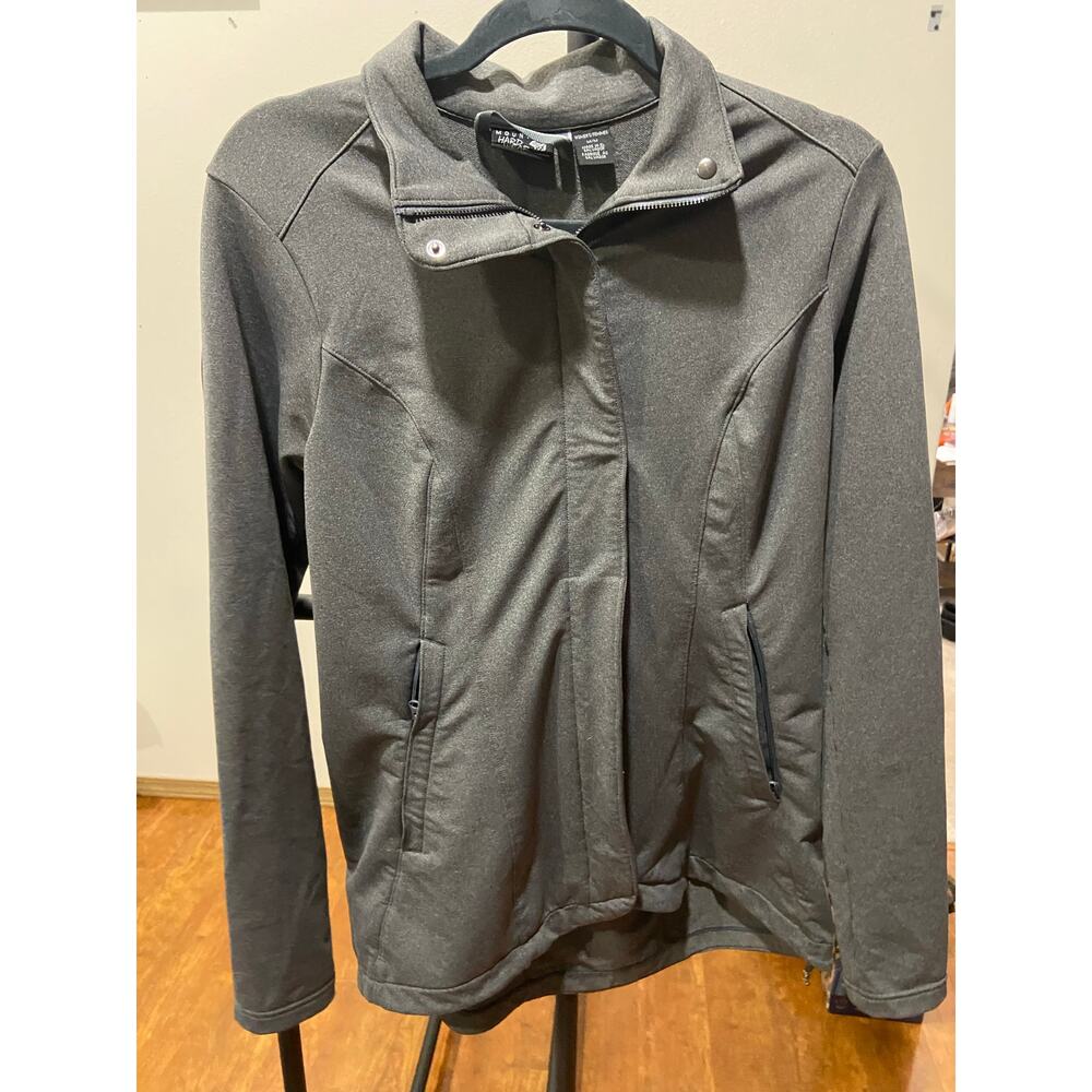 Mountain Hardwear Women’s Softshell Jacket Gray Full Zip Size Medium